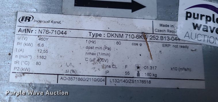 image for item LJ9439 Ingersoll Rand  fan