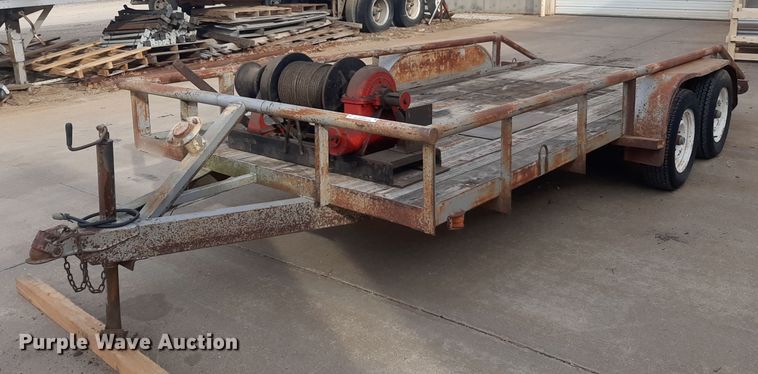 image for item LX9976 1989 Shop built  equipment trailer