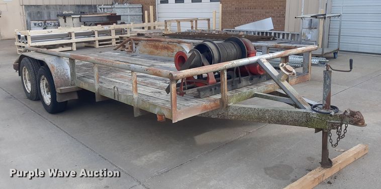 image for item LX9976 1989 Shop built  equipment trailer
