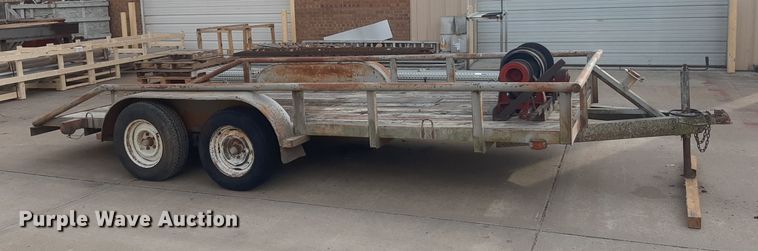 image for item LX9976 1989 Shop built  equipment trailer