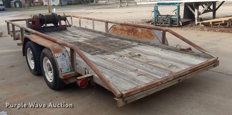 image for item LX9976 1989 Shop built  equipment trailer