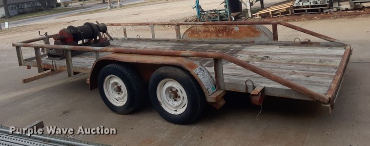 image for item LX9976 1989 Shop built  equipment trailer