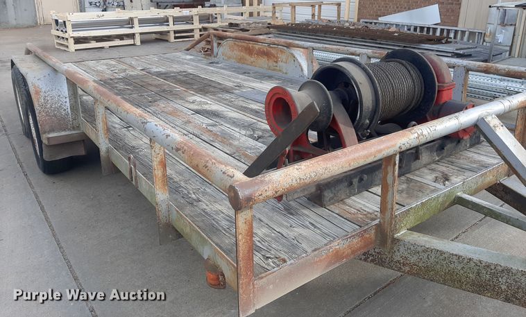 image for item LX9976 1989 Shop built  equipment trailer