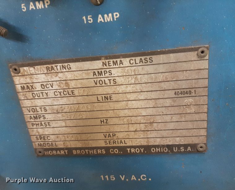 image for item LX9979 Hobart Cyber-Tig 130 Series  welder