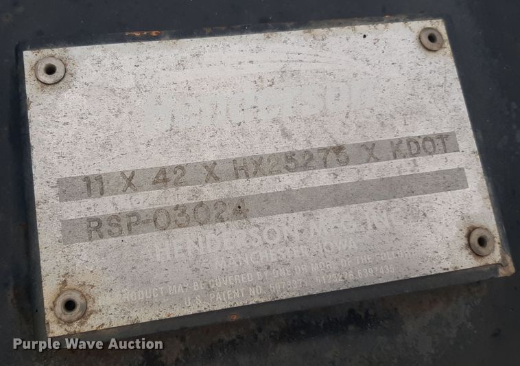 image for item LX9985 Henderson  snow plow