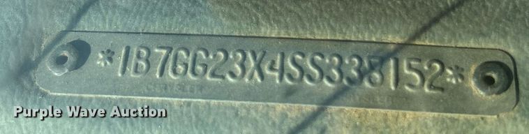 image for item NB9285 1995 Dodge Dakota  Club Cab pickup truck