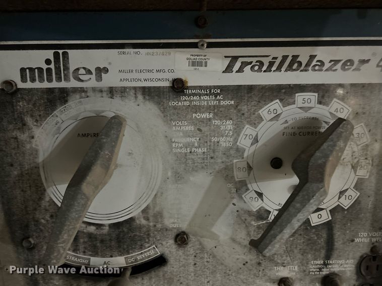 image for item NE9672 Miller Trailblazer 44D  welder/generator