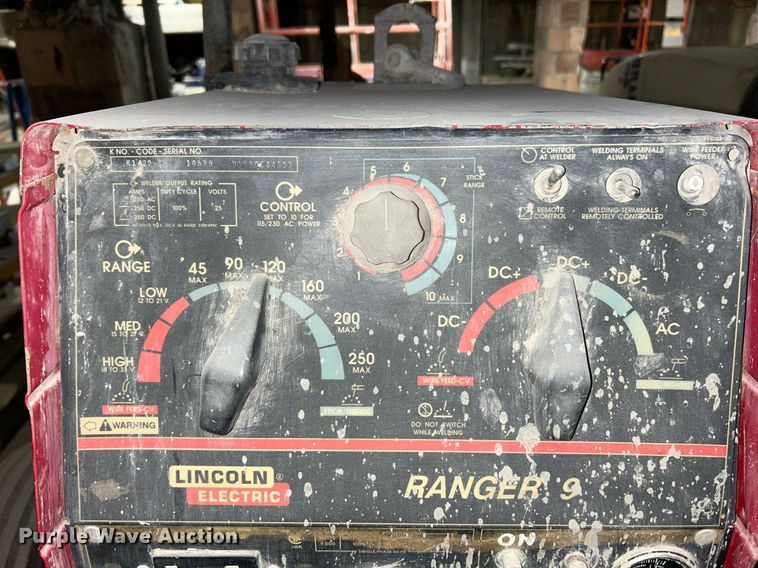 image for item NE9674 Lincoln Ranger 9  welder/generator