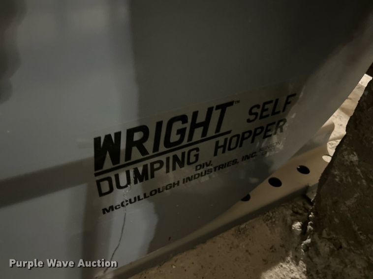 image for item NE9677 Wright 2577-GRY  dump hopper