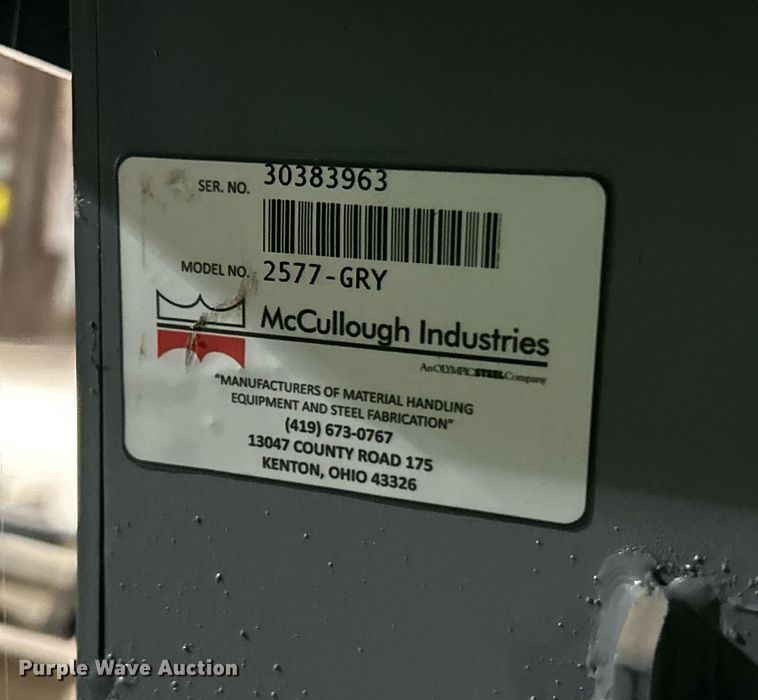 image for item NE9677 Wright 2577-GRY  dump hopper