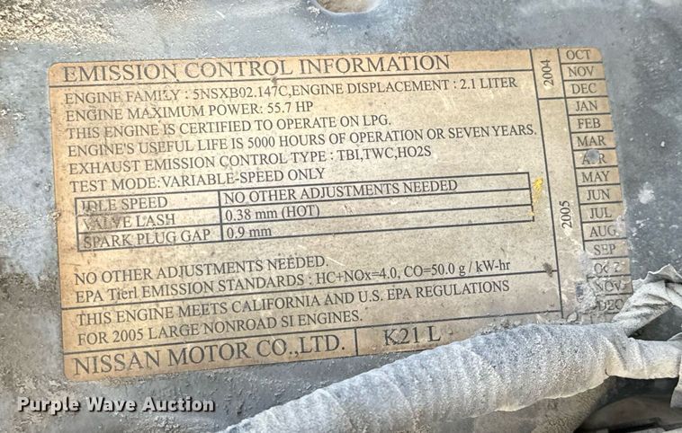 image for item NI9690 Komatsu FG25T-14  forklift