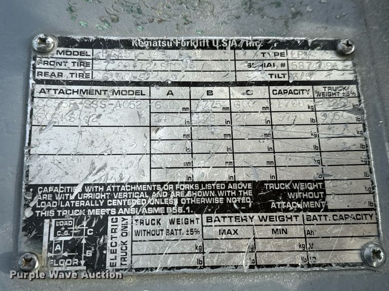 image for item NI9690 Komatsu FG25T-14  forklift