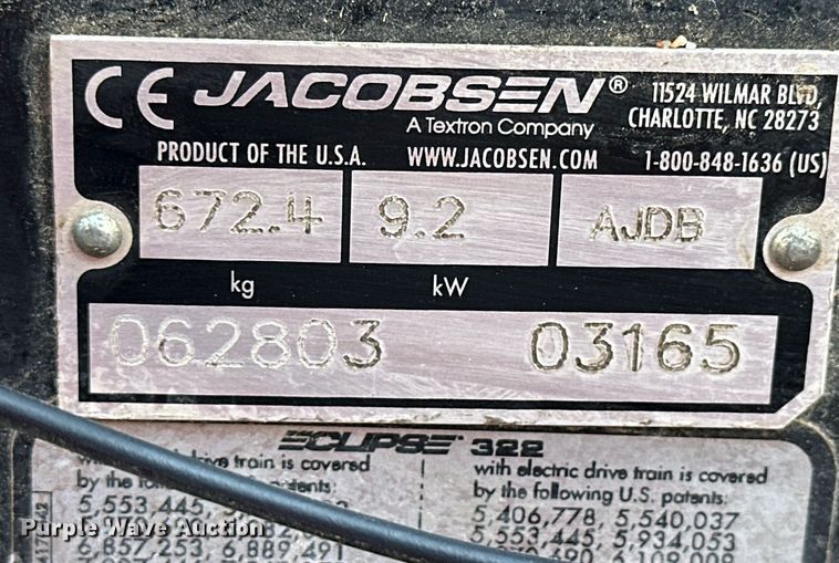 image for item NS9145 Jacobsen Eclipse 322  reel mower