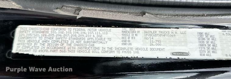 image for item OD9812 2015 Freightliner  M2 shuttle bus