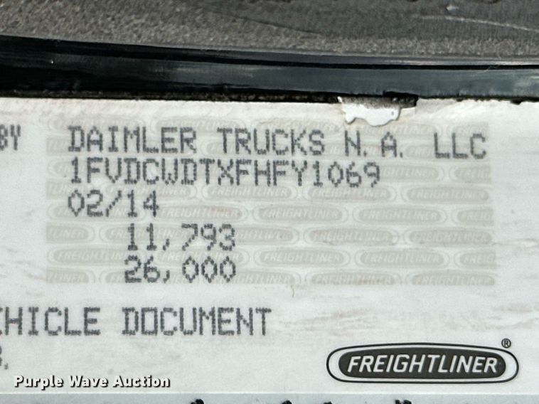 image for item OD9812 2015 Freightliner  M2 shuttle bus