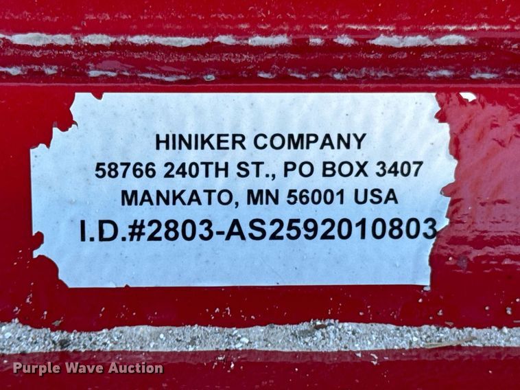 image for item OD9845 Hiniker  snow plow