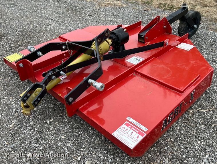 AgriX rotary mower in Collinsville, OK Item OM9239 for sale Purple