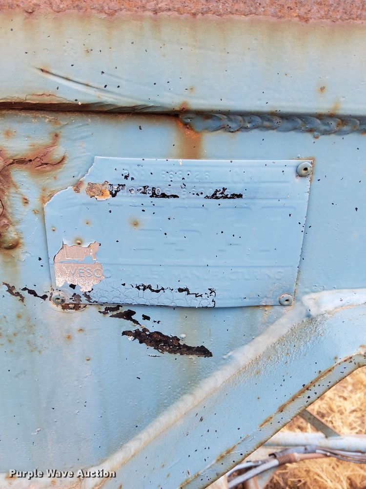 image for item DK8927 1986 Wesco 863026  transfer trailer