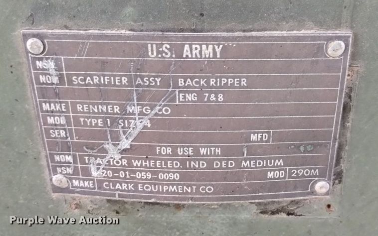 image for item DK8956 Clark 290M  scraper