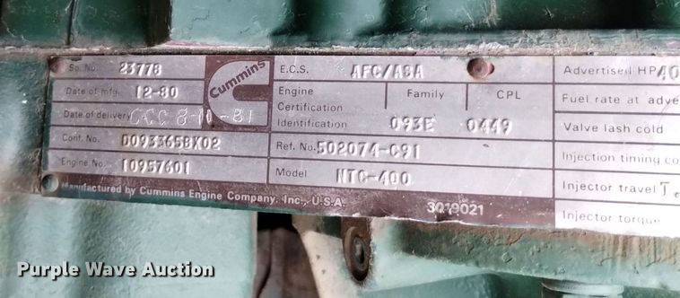 image for item DK8956 Clark 290M  scraper