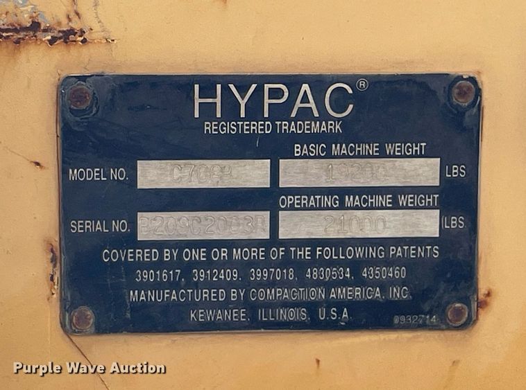 image for item DP0255 Hypac C766B  double drum vibratory roller