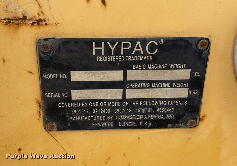 image for item DP0255 Hypac C766B  double drum vibratory roller