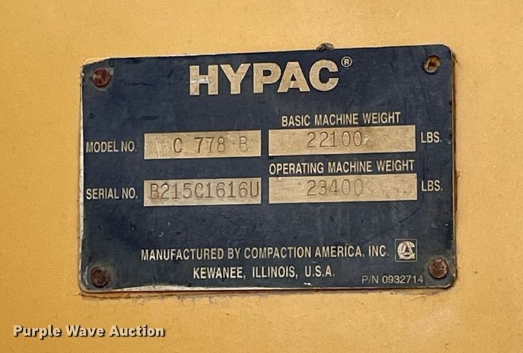 image for item DP0262 Hypac C778B  double drum vibratory roller