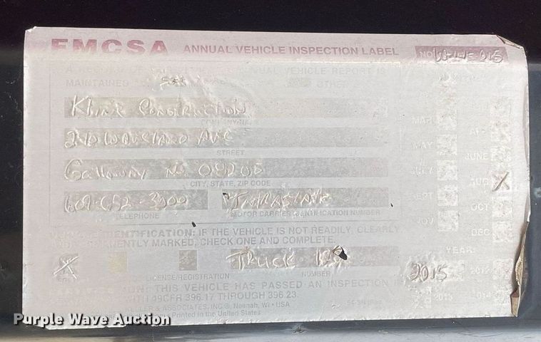 image for item DP0264 2007 Hino 268  flatbed truck with crash attenuator