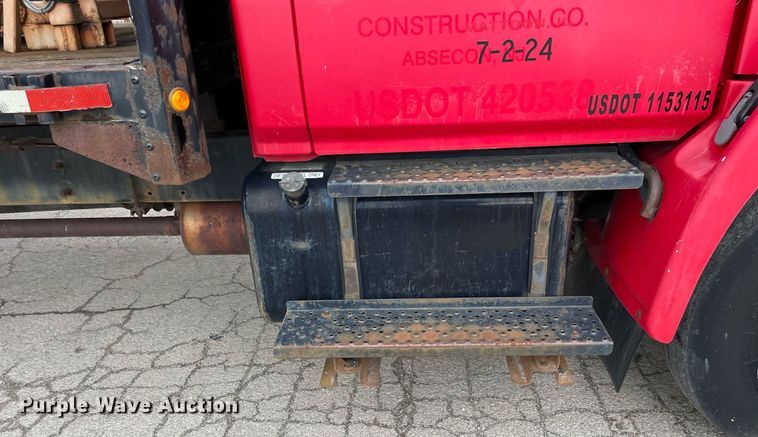 image for item DP0264 2007 Hino 268  flatbed truck with crash attenuator