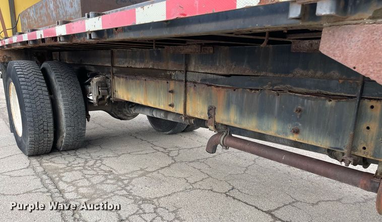 image for item DP0264 2007 Hino 268  flatbed truck with crash attenuator