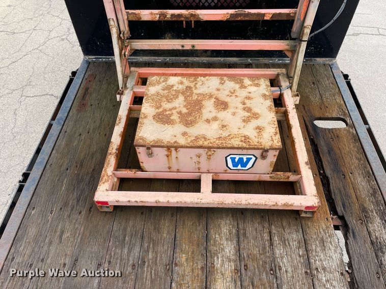 image for item DP0264 2007 Hino 268  flatbed truck with crash attenuator