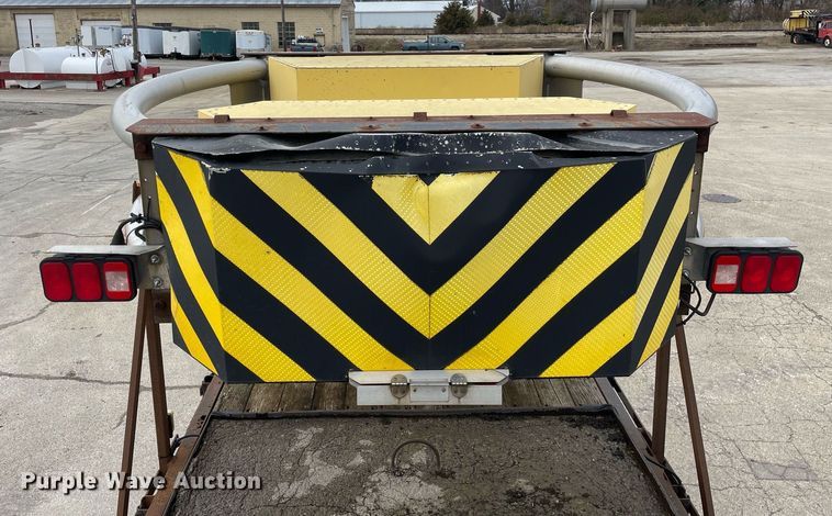 image for item DP0264 2007 Hino 268  flatbed truck with crash attenuator