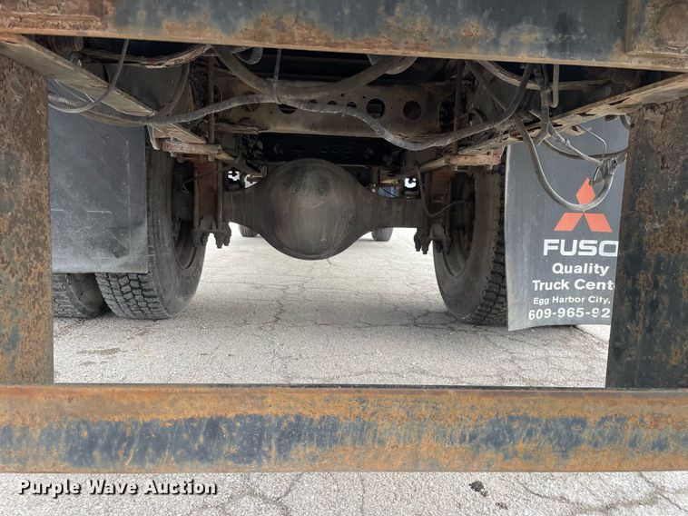 image for item DP0264 2007 Hino 268  flatbed truck with crash attenuator