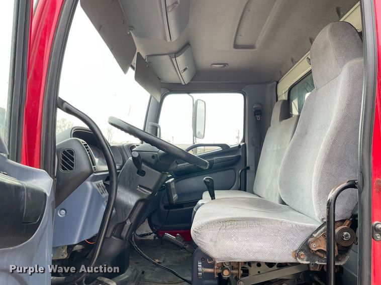 image for item DP0264 2007 Hino 268  flatbed truck with crash attenuator