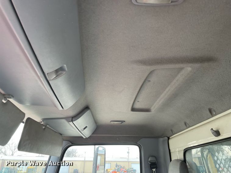 image for item DP0264 2007 Hino 268  flatbed truck with crash attenuator