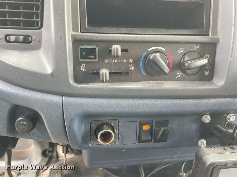 image for item DP0264 2007 Hino 268  flatbed truck with crash attenuator