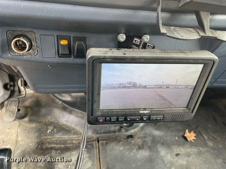 image for item DP0264 2007 Hino 268  flatbed truck with crash attenuator