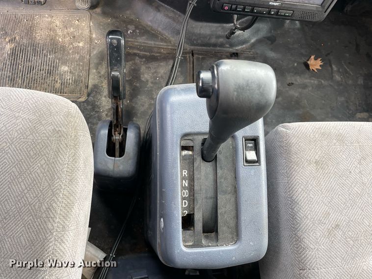 image for item DP0264 2007 Hino 268  flatbed truck with crash attenuator