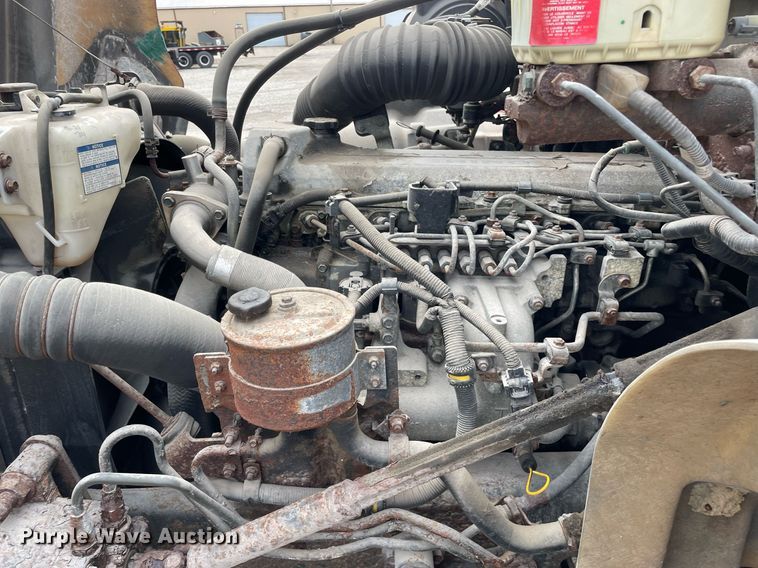 image for item DP0264 2007 Hino 268  flatbed truck with crash attenuator