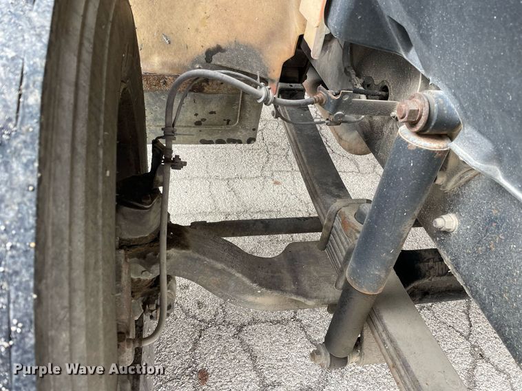 image for item DP0264 2007 Hino 268  flatbed truck with crash attenuator