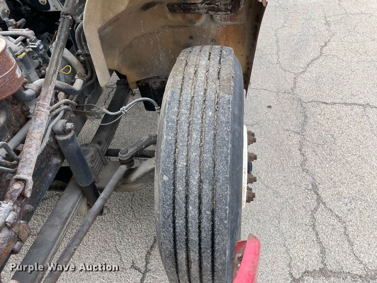 image for item DP0264 2007 Hino 268  flatbed truck with crash attenuator