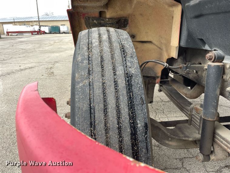 image for item DP0264 2007 Hino 268  flatbed truck with crash attenuator