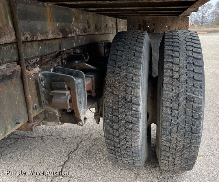 image for item DP0264 2007 Hino 268  flatbed truck with crash attenuator