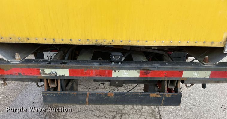 image for item DP0265 2000 International  4700 flatbed truck with crash attenuator