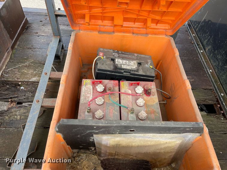 image for item DP0265 2000 International  4700 flatbed truck with crash attenuator