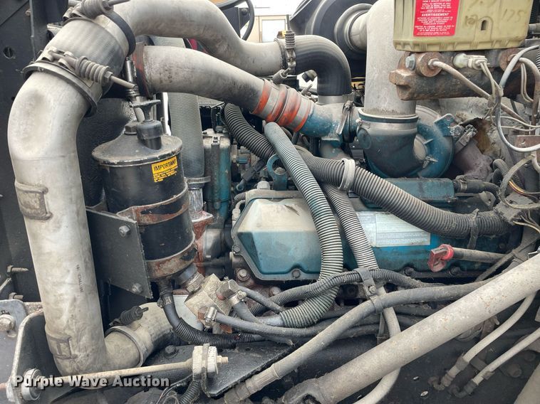 image for item DP0265 2000 International  4700 flatbed truck with crash attenuator