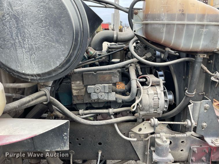 image for item DP0265 2000 International  4700 flatbed truck with crash attenuator