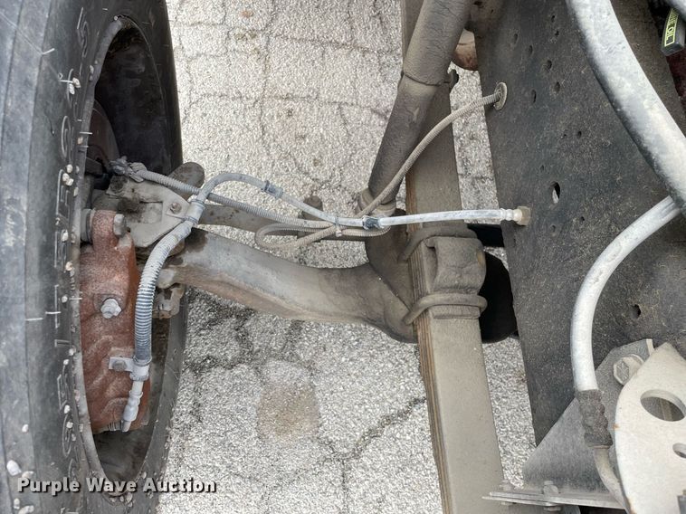 image for item DP0265 2000 International  4700 flatbed truck with crash attenuator