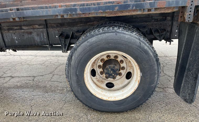 image for item DP0265 2000 International  4700 flatbed truck with crash attenuator