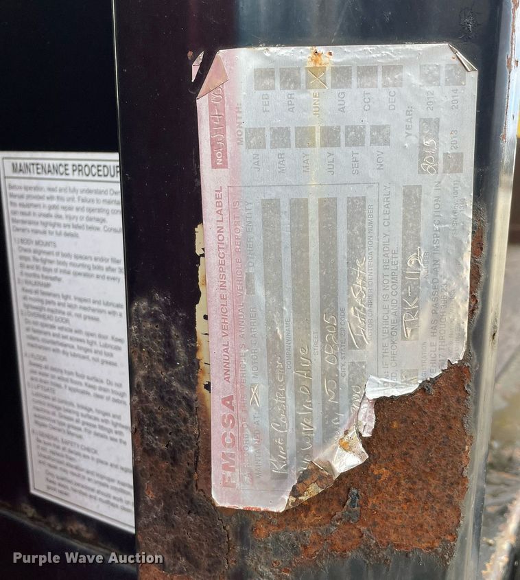 image for item DP0265 2000 International  4700 flatbed truck with crash attenuator